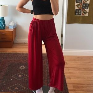 Satin Wide Leg Pants